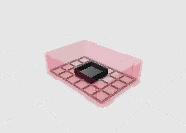 Black 2x2 low bin in the Toolbox Shop designer.