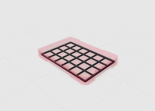 Black base plate for the Milwaukee Packout 48-22-8436 Low-Profile Compact Organizer.