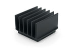 Black divider with 6 walls, 30 mm tall