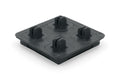 Black 1/4" drive socket holder with 4 pegs